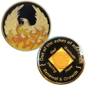 N26c. NA Medallion Out of the Ashes Phoenix Coin with Miracles Happen at Your Serenity Store