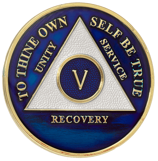 A48: AA Medallion Blue Coin (Year 1-60) at Your Serenity Store