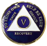 A48: AA Medallion Blue Coin (Year 1-60) at Your Serenity Store