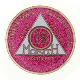 A78: AA Newcomer Medallion Glitter Pink in 24Hr -18 Months at Your Serenity Store