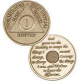 A81: AA Medallion Bronze Recovery AA Coin (Yrs 1-65, Hours, Days, Months) at Your Serenity Store