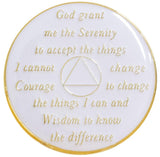 A90: AA Medallion White Chip (Yrs 1-40) at Your Serenity Store
