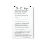 12-Steps of AA Matte Vertical Poster