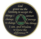 AA Green Coin Anniversary Medallion (Years 1-60): A40 at Your Serenity Store