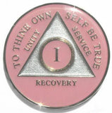 AA Medallion Soft Pink Coin (Yrs 1-45) at Your Serenity Store