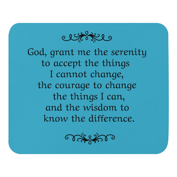 AA Serenity Prayer Mouse Pad at Your Serenity Store