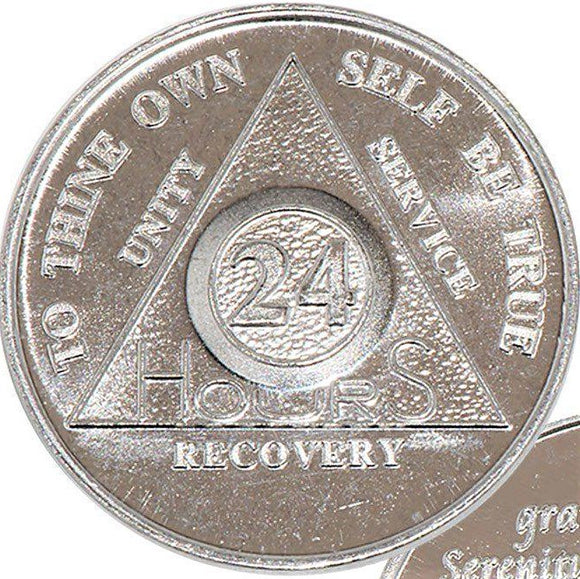 AA Desire Chip 24 Hours Aluminum Recovery Coin