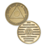 Al-Anon Medallion in Bronze Alanon (1-40 Years, Months, Days) at Your Serenity Store