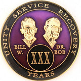 B05: AA Medallion Bill & Bob Purple Coin (1-55 Yrs) at Your Serenity Store