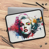 Marilyn Watercolor Abstract Laptop Sleeve