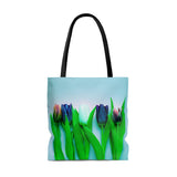 Blue Tulip Tote Bag