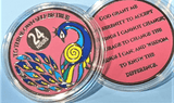 Big Peacock Recovery Medallion 24hr-50yrs at Your Serenity Store