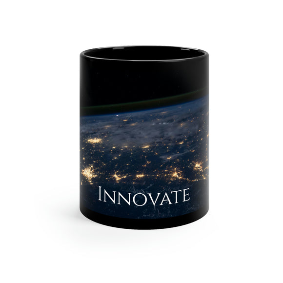 Innovate Motivational Black Mug