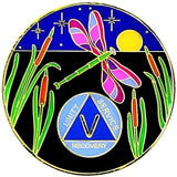 Dragonfly 9th Step AA Medallion 24hrs-60yr at Your Serenity Store