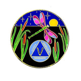 Dragonfly 9th Step AA Medallion 24hrs-60yr at Your Serenity Store