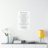 The Promises of AA Matte Vertical Poster