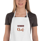 Sober Chef Embroidered Apron at Your Serenity Store