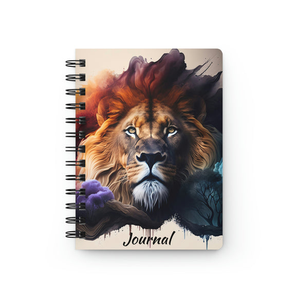Courageous Lion Spiral Bound Journal