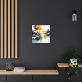 River Scene 2 Canvas Abstract Wall Art