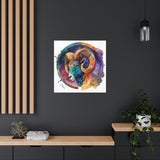 Aries Colorful Canvas Art