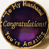 Husband Recovery Medallion Purple or Blue Z07 at Your Serenity Store