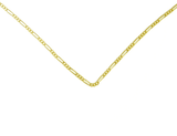 Light Figaro Chain 14k Gold 16-20" at Your Serenity Store