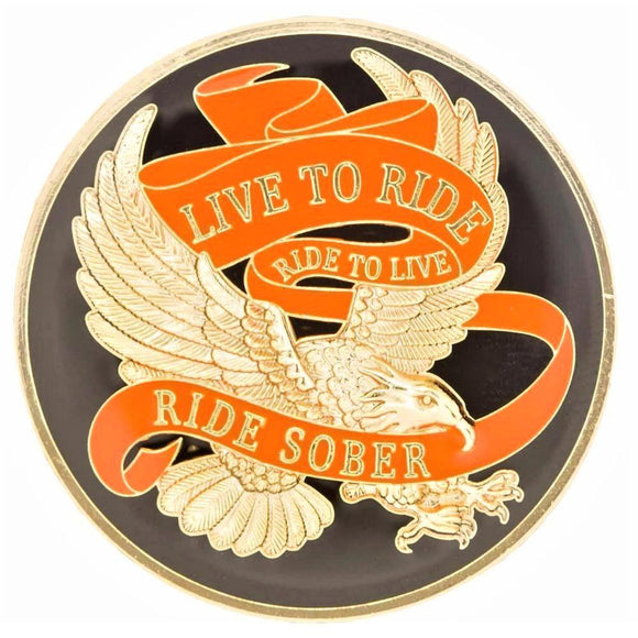Live To Ride Recovery NA AA Medallion Z22 at Your Serenity Store