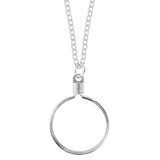 Medallion Holder Necklace: Silver or Gold at Your Serenity Store