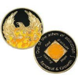 N26a. NA Medallion Out of the Ashes Phoenix Coin - with or without NA symbol at Your Serenity Store