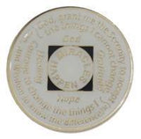 N36. NA Medallion White Chip Glow Coin (Yrs 1-40) at Your Serenity Store