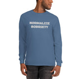 Normalize Sobriety Men's Long Sleeve Shirt at Your Serenity Store
