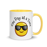 One Day at a Time Coffee Mug Yellow 11oz at Your Serenity Store