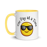One Day at a Time Coffee Mug Yellow 11oz at Your Serenity Store