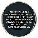 Premium AA Medallion "I am Responsible" (24hr-40 Years) at Your Serenity Store
