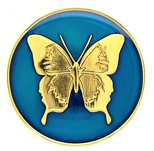 Premium Butterfly Al Anon Recovery Medallion in Multiple Colors at Your Serenity Store