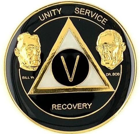 Premium Founders AA Medallion Black (1-50 Years) at Your Serenity Store