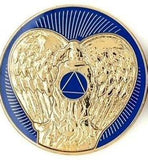 Premium Guardian Angel AA Medallion Blue at Your Serenity Store