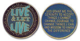 Premium Live & Let Live Medallion at Your Serenity Store