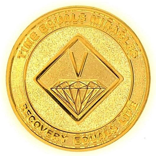 Premium NA Medallion Gold Plate Chip (1-40 Years) at Your Serenity Store