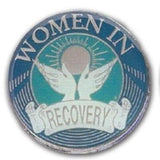 Premium Women in Recovery Medallion Blue at Your Serenity Store