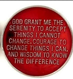 Premium Women in Recovery Medallion Red at Your Serenity Store