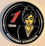 Serenity Woman Recovery Medallion (Years 1-50) at Your Serenity Store