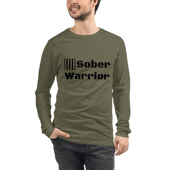 Sober Warrior Unisex Long Sleeve Tee at Your Serenity Store