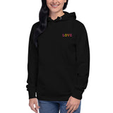 Embroidered Love Unisex Hoodie at Your Serenity Store