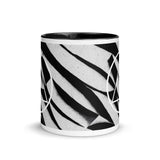 AA Symbol Black White Pattern Mug with Color Inside