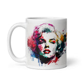 Marilyn White Glossy Mug