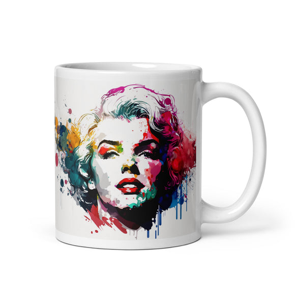 Marilyn White Glossy Mug