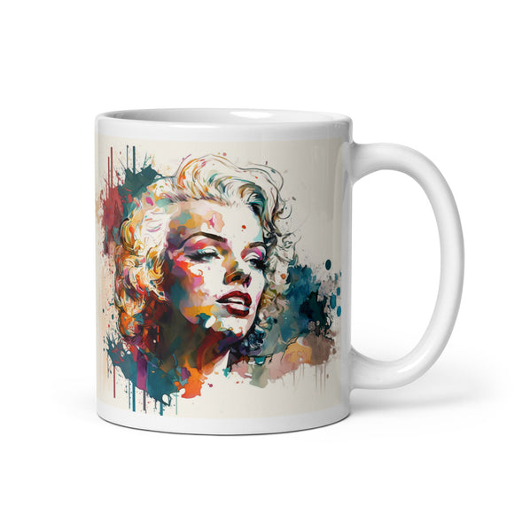 Marilyn 2 White Glossy Mug