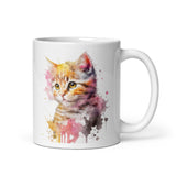 Kitten White glossy mug