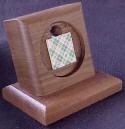Wood Medallion Holder: Single Medallion Holder With Base at Your Serenity Store